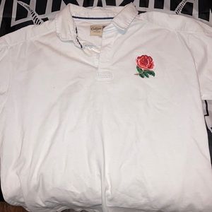 Polo shirt with rose